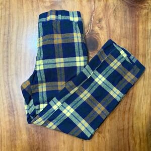 Vintage 70's Nordstrom Men's Pants 32 x 30 Corbin LTD Wool Plaid Retro Navy LL30
